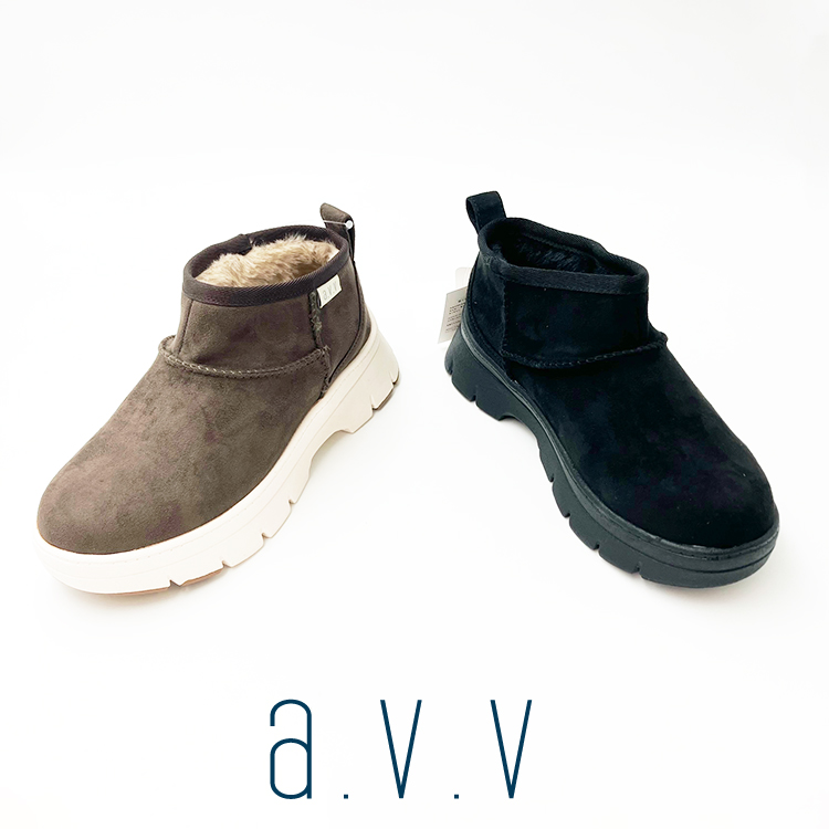 Aventa.Sv 専用UGG ムートンブーツ a.v.v（アー・ヴェ・ヴェ） ボリュームソールムートンブーツ-AVV-1009