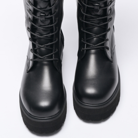 【新品】ラファーファシューズ　厚底ロングブーツ　L 30%OFFセール】 la farfa SHOES(ラファーファ・シューズ)厚底